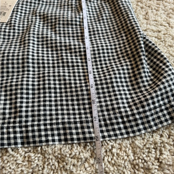 A New Day L Black/White Checkered Sleeveless Square Neck Blouse NWT Women's Top - Picture 5 of 8